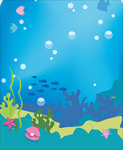 海洋世界 海底世界 卡通海底