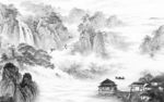 国画 高清意境山水 TIF分层