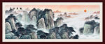 山水画水墨山水画意境山水画
