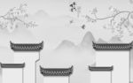 山水情灰色新款山水 TIF分层