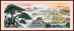 迎客松国画迎客松