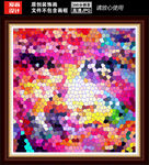 酒店宾馆抽象画 抽象人脸