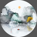抽象山水画