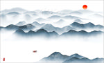水墨山水画