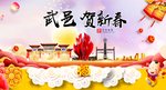 武邑贺迎新年春节日中秋元旦海报