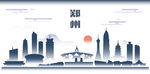 郑州矢量城市建筑