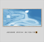 抽象色彩长方形装饰画
