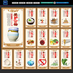 食堂文化 食堂展板 食堂挂画