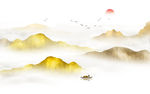 水墨山水画