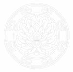 圆形莲花纹