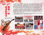 学校武术队介绍海报