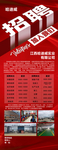 红色招聘展架