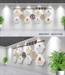 新中式简约廉政文化墙