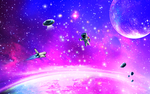 紫色星空