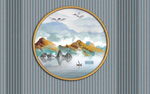新中式装饰画背景墙