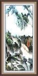 竖版山水画