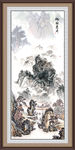 竖幅山水画