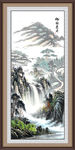 竖幅山水画