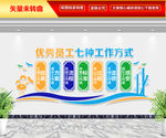 优秀员工企业文化墙