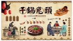 干锅兔头背景墙