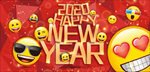 emoji新年海报