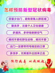 怎样预防新型冠状病毒海报