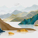 轻奢山水玄关