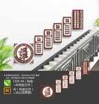 道德讲堂楼梯文化墙