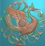 精雕 扫描图 stl  朱雀