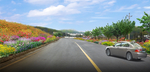 道路花境景观设计效果图