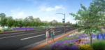 道路花境景观设计效果图