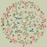 花鸟团花