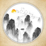 禅意水墨山水