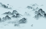 高档大气意境山水 tif分层
