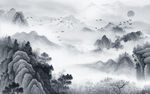 新款大气客厅山水 TIF分层