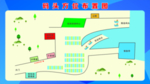 码头方位布置图 鸟瞰图 示意图
