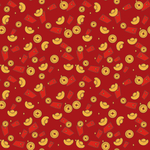 财源滚滚重复图案包装纸