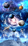绚丽太空星球地画