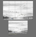 新中式背景墙