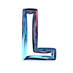 C4D渐变字体英文字母L