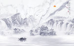 别墅客厅现代山水 tif分层