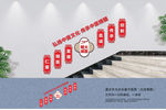 中医楼道文化墙