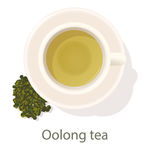 乌龙茶插画 乌龙茶手绘