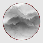 圆形山水画