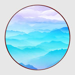 圆形山水画