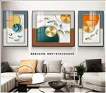 九鱼图年年有鱼框中框装饰画