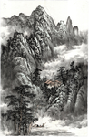 山水水墨画