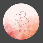 橘红色婚礼logo
