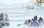 中式新山水客厅画 TIF分层