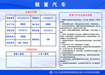 载重汽车综合警示牌